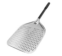 MZYFDC 10 12 13 14 Inch Big Pizza Perforated Shovel Paddle Short/Long Handle for Oven Turning Peel Kitchen Utensils Baking Tools(14 inch 131m)