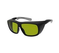 MZYFDC 1064nm OD5 Infrared Protective Glasses Green Lens 808nm Freezing Point Hair Removal Work Safety Goggles For Construction Laboratory Outdoor Protective(7150 black frame)