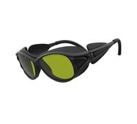 MZYFDC 1064nm OD5 Infrared Protective Glasses Green Lens 808nm Freezing Point Hair Removal Work Safety Goggles For Construction Laboratory Outdoor Protective(7179)