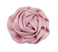 MZYFDC 10pcs 3" Artificial Fabric Flowers For Wedding Decoration Lace Trim Patch Applique For Clothing Wedding DIY(Dusty Pink)
