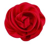 MZYFDC 10pcs 3" Artificial Fabric Flowers For Wedding Decoration Lace Trim Patch Applique For Clothing Wedding DIY(Red)