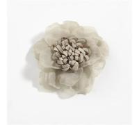 MZYFDC 10Pcs 4.5cm 1.8" Mini Chiffon Fabric Flower Lace Trim Applique Wedding Dress DIY Flowers Bride For Clothing Wedding DIY(Green)