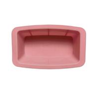 MZYFDC 1pc Mini Toast Silicone Mold Rectangular Cake Pan Cheese Bake Bread Baking Tray(Pink)