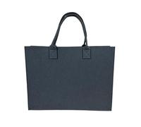 MZYFDC Large Capacity Felt Shoulder Bag Messenger Solid Color Handbag Simple Tote Shopping For Woman Girls For Firewood Toys Books Clothes Newspapers(Dark Grey)