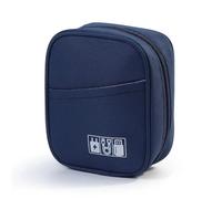 MZYFDC Portable Data Cable Organizer Bag Oxford Water-Proof USB Power Bank Earphone Storage Case Travel Digital Accessories Pouch(Blue)