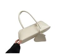 MZYFDC PU Leather Small Underarm Bags Lady Shoulder Bag For Women Trend Short Handle Handbags And Purses(WHITE)