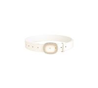MZYFDC Rhinestone Belt Oval Diamond Buckle Head Belt Women's Matching Jeans Dress All-match(WHITE)