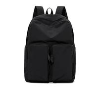 MZYFDC School Bag Nylon Unisex Backpack For Men Travel Casual Student Light Weight School Bag Boys And Girls Trend Women(Black)