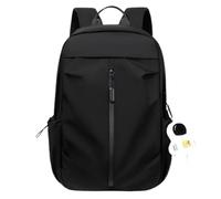 MZYFDC School Bag Student School Bag High Large Capacity Simple Backpack Trend(Black)