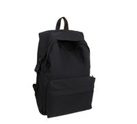 MZYFDC School Bag Travel Solid Color Versatile Large Capacity Backpack Simple School Bag(Black)
