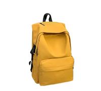 MZYFDC School Bag Travel Solid Color Versatile Large Capacity Backpack Simple School Bag(Yellow)