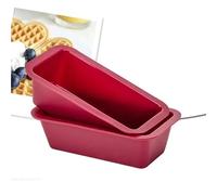 MZYFDC Silicone Baking Molds NonStick Rectangle Cake Pans Mini Loaf Pan Easy Release Bread Toast Mould Kitchen Accessories Pastry Tool(Grey)