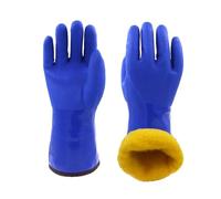 MZYFDC Thermal Gloves Cold storage gloves Water proof Non-slip Blue Thickened Keep warm 30 below zero M L XL Winter use(XL)