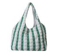 MZYFDC Winter Plush Bag Handbag Pleated Cloud Bag Female Candy Color Large Capacity Shoulder Handbags Shopping Girls Pouch Tote Bolsas(Green)