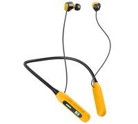 MZYQCY Neckband Bluetooth Headphones，80H Playback Wireless in-Ear Earbuds with Microphone, Sweatproof Around The Neck Headphones for Sport,Running,Workouts (Yellow)