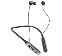 MZYQCY Neckband Bluetooth Headphones，80H Playback Wireless in-Ear Earbuds with Microphone, Sweatproof Around The Neck Headphones for Sport,Running,Workouts (Black)