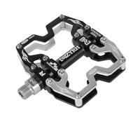 MZYRH Mountain Bike Pedals,3 Bearings Bicycle Pedals,Aluminum 9/16" MTB Pedals Bicycle Flat Pedals for Road Mountain BMX MTB Bike (Black Sliver)