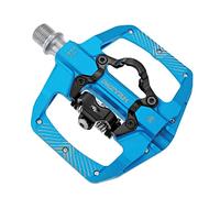 MZYRH Pedal,MTB Mountain Bike Pedals Compatible with Dual Function Sealed Clipless Aluminum 9/16" Bicycle Flat Platform with Cleats for Road, MTB (Blue)