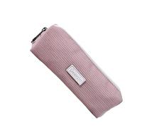 MZYTOZA Pencil Case for Girls, Dual Zipper Pen Pouch, Small Aesthetic Stationery Bag, Cute Makeup Organizer, Portable Storage Bag 18.4×6.3×7.2cm (Pink)