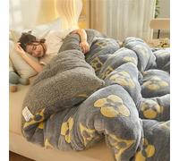 MZYZPPBD Winter Fluffy and Breathable Double Duvet Down Alternative Comforter Set - Reversible Coverless Duvet Microfiber Soft Bed Quilt for All Seasons - Machine Washable, 110 * 150cm