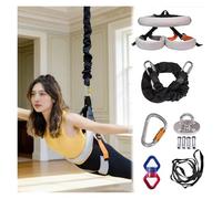 MZZKFC 3.3ft Bungee Resistant Band Load 105-221lbs, No Splicing Bungee Fitness Set with 2.8in Waistband, Aerial Yoga Stretch Rope for Improving Flexibility(Max 100kg/220.5 lbs (XL))