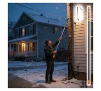 MZZKFC 45KV High-voltage Insulated Pull Rod with Hookhead, 6-30ft Portable Insulated Telescopic Pole, Adjustable Insulating Switching Pole Cable Maintenance(G head,Max 4000mm(13 1/10 ft))