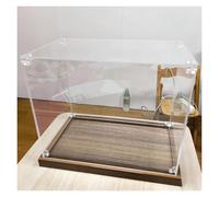 MZZKFC Cube Display Stand 4 8 12 16 20 24in，Collectibles Showcase with 0.8in Thinck Wooden Base，Customizable Clear Acrylic Display Case Easy To Assemble(20x60x60cm/8 x24 x24)