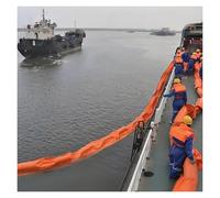 MZZKFC Extra Long Orange Solid Floating Garbage Fences on The River, 10 20 M PVC Oil Fence High Buoyancy, DIY Float-Type Oil Containment Boom for Sewage Outlets(L-20m/65.6 ft,H-45cm/17.7 in)