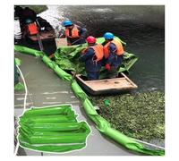 MZZKFC Green Floating Oil Boom, 32.8 65.6 98.4 FT Extra Long PVC Oil Containment High Buoyancy, Foldable & Reusable PVC Water Boom for River Surface, DIY Installation(32.8 ft/10m L,17.7 in/45cm H)