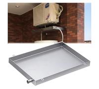 MZZKFC Leak-Proof HVAC Drain Pan 8 16 23 32 39 47in, Window AC Unit Water Drip Tray to Prevent Wall Damage, Universal Heat Pump Condensate Pan with Hose Kit(1200x350mm(47x14in))