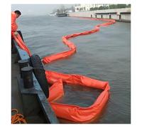 MZZKFC Orange PVC Water Boom High Visibility, 35 45 60 75 80 90 110 150cm Float-Type Oil Containment Boom, Foldable Reusable Oil Spill Containment Boom Customizable(L-10m/32.8 ft,H-0.45m/17.7")