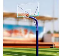 MZZKFC Outdoor Volleyball Pole Pads, All-Weather Enclosure Pole Padding Foldable & Reusable & Detachable, 1.5 2.5 3.5 4.5 5.5 6.5 7.5 8 FT High, Portable Round Post Padding(Blue H - 5.5ft,Dia 3in)