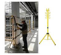MZZKFC Retractable Cable Stand for Electrical Jobs，110 KV Insulating Cable Organizer with 6 ABS Hooks, Adjustable Fiberglass Insulated Cable Laying Rack(9.8 ft/300cm)