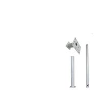 MZZKFC Segmented Security Camera Pole, White Security Camera Holder Post for School/Residential/Warehouse, Camera Mounting Pole Camera Bracket 6.6-19.7ft(A,5m/16.4')