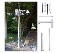 MZZKFC Segmented Security Camera Pole, White Security Camera Holder Post for School/Residential/Warehouse, Camera Mounting Pole Camera Bracket 6.6-19.7ft(C,3.5m/11.5')