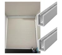 MZZKFC U-Channel Light Blockers for Sides Of Blinds, Light Blockers Blackout Side Tracks Windproof Waterproof, Light Blocking Strips for Bedroom Nursery 2 Pcs(Gray,110.5cm/43.5")
