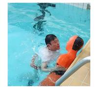 MZZKFC Water Rescue Simulator Reusable, Fire Training Dummies with 3 Water Injection Holes, Rapid Drainage Drowning Prevention Teaching Tools for Pool Rescue(Orange)