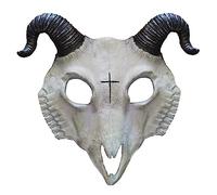 Mzztino Goat Skull Mask Horror Sheep Head Masks Halloween Party Foam Mask Cosplay Masquerade Masks