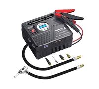 MZZYG 2000A 3000A Car Jump Starter Device Booster Air Compressor 24000mAh Power Bank Emergency Battery Charger Starting 12V Fast Efficient Charging(3000A black)