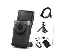 MZZYG Action Camera Digital Camera 4k Camera Vlog Camera Home Travel Live Self Recording(Silvery Vlog Set)