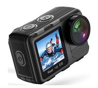 MZZYG Action Camera WiFi Action Camera 2-inch Touch Screen EIS 2.4G 1080P Webcam Waterproof Sport Vlog Cam(Option 1)