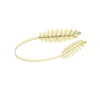 MZZYG Crown Roman Leaf Branch Dainty Hair Crown Tiara Greek Goddess Heabdband For Women Head Dress Boho Bridal Bride Wedding Jewelry(2-Leaf-Gold)