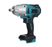 MZZYG Impact wrench 2000N.M Brushless Cordless Electric Impact Wrench Rechargeable 1/2" Wrench Drill Power Tools For 18V Battery(Blue)