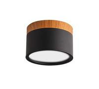MZZYG LED Downlight Dimmable 7W Nordic Wood Modern Led Surface Mounted Ceiling Light Spotlight Interior Decoration Light Super Bright(Black,White Light)