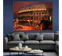 N/A Canvas decorative prints Canvas wall pictures Rome Colosseum Decor Famous Building Posters A painting for the wall Art paintings Picture-50x70cm