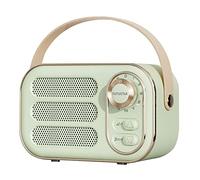 N/0 Retro Bluetooth 5.0 Speaker, Portable Vintage Bluetooth Speakers,Loud Volume, Bluetooth 5.0 Wireless Connection, Support TF Card, U Disk and AUX Audio Input (Green)