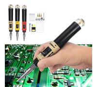 (N-105-YW9) AC 220V Portable 12 in 1 Butane Gas Soldering Iron Set Welding Pen Kit Tools