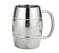 N-2 Barrel Design Double Wall Steel Beer Coffee Desk Mug,Premium Double Wall Insulated Travel Cup,Travel Tumbler Cup, 15 Ounce cup