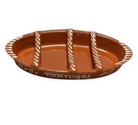 N.2 Traditional Portuguese Hand Painted Terracotta Chorizo Roaster Clay Cooking Dish