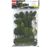Busch 6587 N Scale Deciduous Trees - Pack of 25 with Bases (35-55 mm)